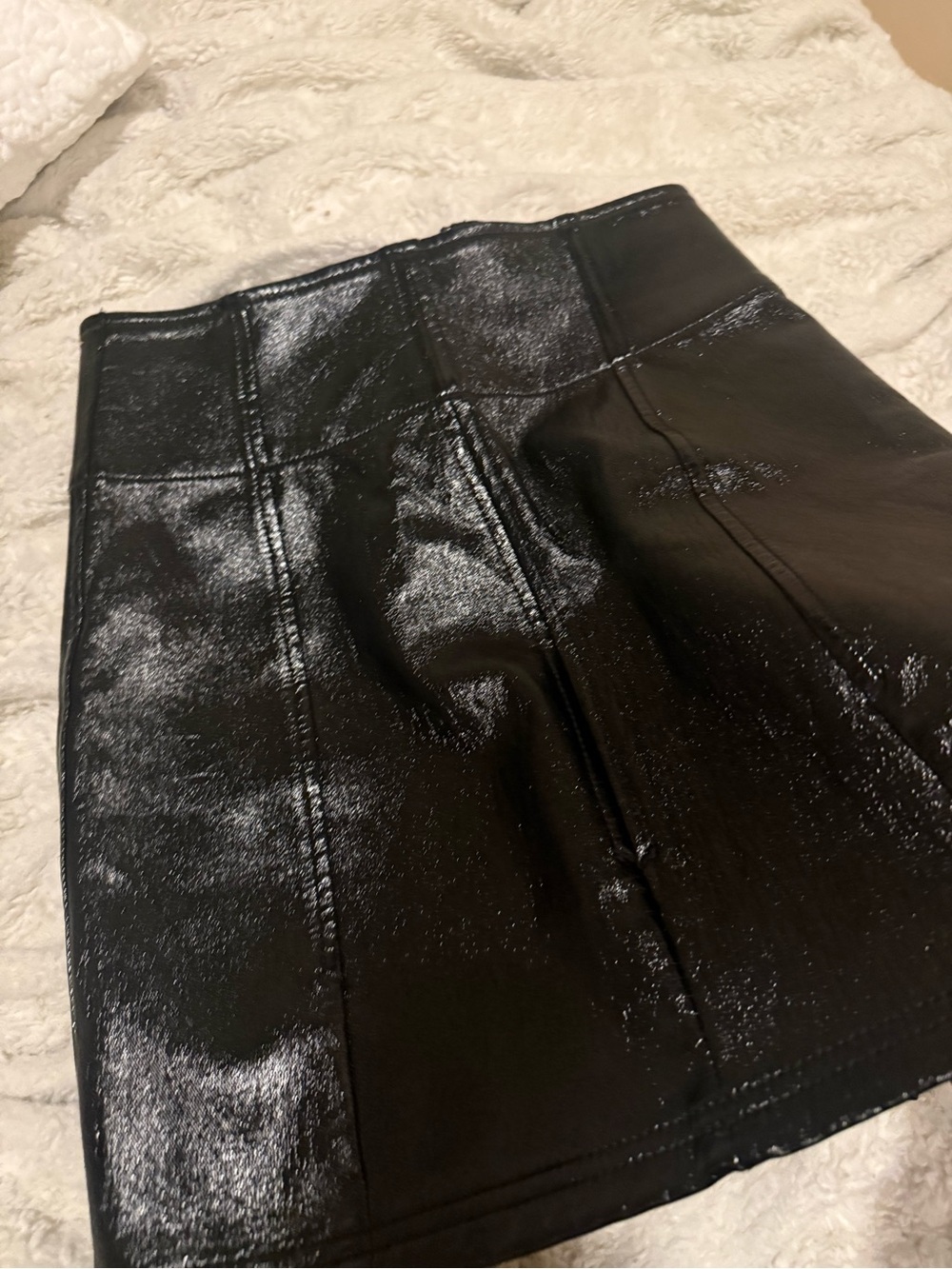 Free People Leather Skirt